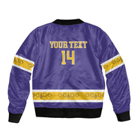 Custom Iroquois Lacrosse Sleeve Zip Bomber Jacket Haudenosaunee Nationals