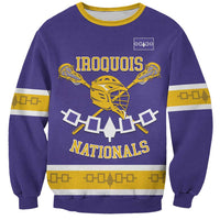 Custom Iroquois Lacrosse Sweatshirt Haudenosaunee Nationals