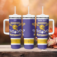 Custom Iroquois Lacrosse Tumbler With Handle Haudenosaunee Nationals