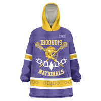 Custom Iroquois Lacrosse Wearable Blanket Hoodie Haudenosaunee Nationals