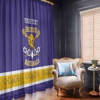 Custom Iroquois Lacrosse Window Curtain Haudenosaunee Nationals