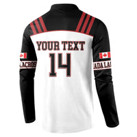 Custom Canada Lacrosse Button Sweatshirt Go Champions Maple Leaf