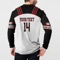 Custom Canada Lacrosse Button Sweatshirt Go Champions Maple Leaf