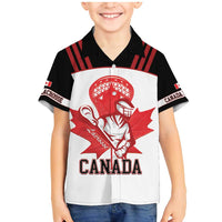 Custom Canada Lacrosse Family Matching Mermaid Dress and Hawaiian Shirt Go Champions Maple Leaf