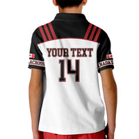 Custom Canada Lacrosse Kid Polo Shirt Go Champions Maple Leaf