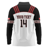 Custom Canada Lacrosse Long Sleeve Polo Shirt Go Champions Maple Leaf
