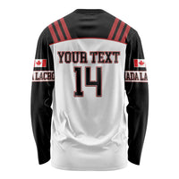 Custom Canada Lacrosse Long Sleeve Shirt Go Champions Maple Leaf