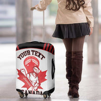 Custom Canada Lacrosse Luggage Cover Go Champions Maple Leaf