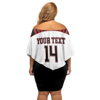 Custom Canada Lacrosse Off Shoulder Short Dress Go Champions Maple Leaf