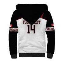 Custom Canada Lacrosse Sherpa Hoodie Go Champions Maple Leaf