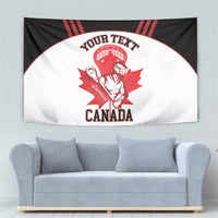 Custom Canada Lacrosse Tapestry Go Champions Maple Leaf