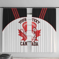 Custom Canada Lacrosse Window Curtain Go Champions Maple Leaf