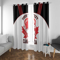 Custom Canada Lacrosse Window Curtain Go Champions Maple Leaf