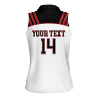 Custom Canada Lacrosse Women Sleeveless Polo Shirt Go Champions Maple Leaf