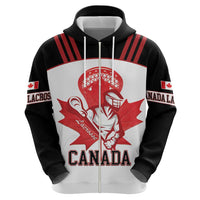 Custom Canada Lacrosse Zip Hoodie Go Champions Maple Leaf