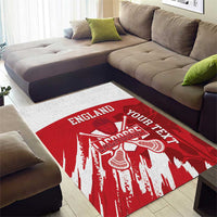 Custom England Lacrosse Area Rug Go Champions Rose