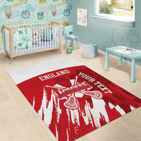 Custom England Lacrosse Area Rug Go Champions Rose