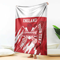 Custom England Lacrosse Blanket Go Champions Rose