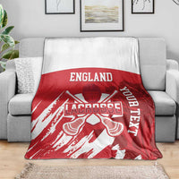 Custom England Lacrosse Blanket Go Champions Rose