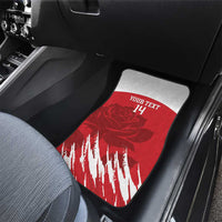 Custom England Lacrosse Car Mats Go Champions Rose