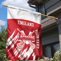 Custom England Lacrosse Garden Flag Go Champions Rose