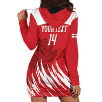 Custom England Lacrosse Hoodie Dress Go Champions Rose