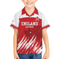 Custom England Lacrosse Kid Hawaiian Shirt Go Champions Rose