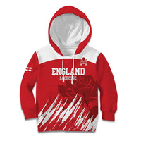 Custom England Lacrosse Kid Hoodie Go Champions Rose