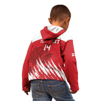 Custom England Lacrosse Kid Hoodie Go Champions Rose