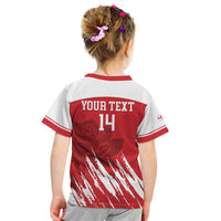 Custom England Lacrosse Kid T Shirt Go Champions Rose