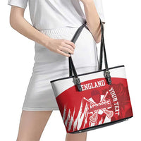 Custom England Lacrosse Leather Tote Bag Go Champions Rose