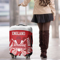 Custom England Lacrosse Luggage Cover Go Champions Rose