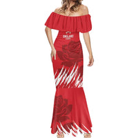 Custom England Lacrosse Mermaid Dress Go Champions Rose