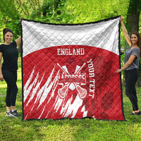 Custom England Lacrosse Quilt Go Champions Rose