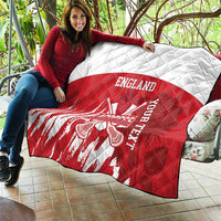 Custom England Lacrosse Quilt Go Champions Rose