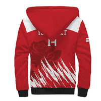 Custom England Lacrosse Sherpa Hoodie Go Champions Rose