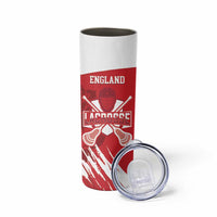 Custom England Lacrosse Skinny Tumbler Go Champions Rose