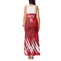 Custom England Lacrosse Tank Maxi Dress Go Champions Rose