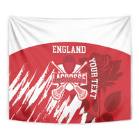 Custom England Lacrosse Tapestry Go Champions Rose