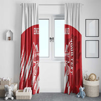 Custom England Lacrosse Window Curtain Go Champions Rose