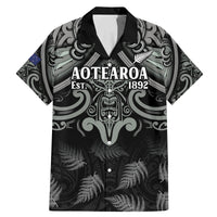 Custom New Zealand Silver Fern Rugby Family Matching Mermaid Dress and Hawaiian Shirt All Black Since 1892 Aotearoa Moko Maori - Wonder Print Shop