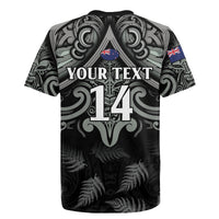 Custom New Zealand Silver Fern Rugby Rugby Jersey All Black Since 1892 Aotearoa Moko Maori - Wonder Print Shop