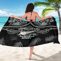 Custom New Zealand Silver Fern Rugby Sarong All Black Since 1892 Aotearoa Moko Maori - Wonder Print Shop