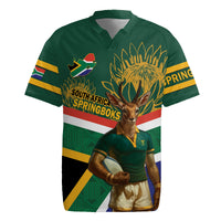 Custom South Africa Rugby Rugby Jersey 2024 Go Springboks Mascot African Pattern - Wonder Print Shop