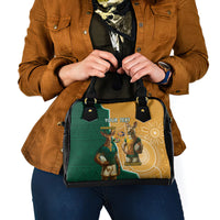 Personalised South Africa And Australia Rugby Shoulder Handbag 2024 Springboks Wallabies Mascots Together