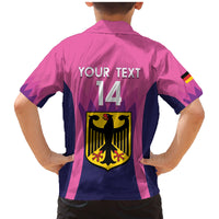 Custom Germany Football Family Matching Mermaid Dress and Hawaiian Shirt 2024 Nationalelf - Pink Version - Wonder Print Shop