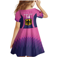 Custom Germany Football Family Matching Mermaid Dress and Hawaiian Shirt 2024 Nationalelf - Pink Version - Wonder Print Shop