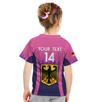 Custom Germany Football Kid T Shirt 2024 Nationalelf - Pink Version - Wonder Print Shop