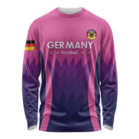 Custom Germany Football Long Sleeve Shirt 2024 Nationalelf - Pink Version - Wonder Print Shop