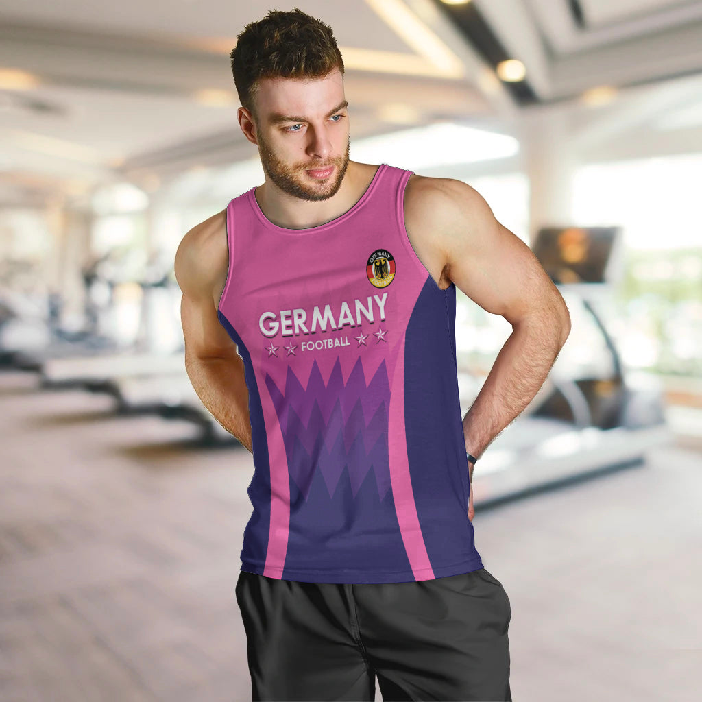 Custom Germany Football Men Tank Top 2024 Nationalelf - Pink Version